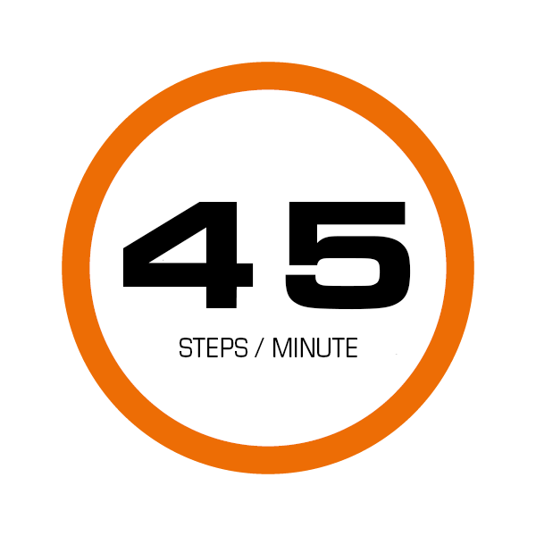 45 Stufen / Minute